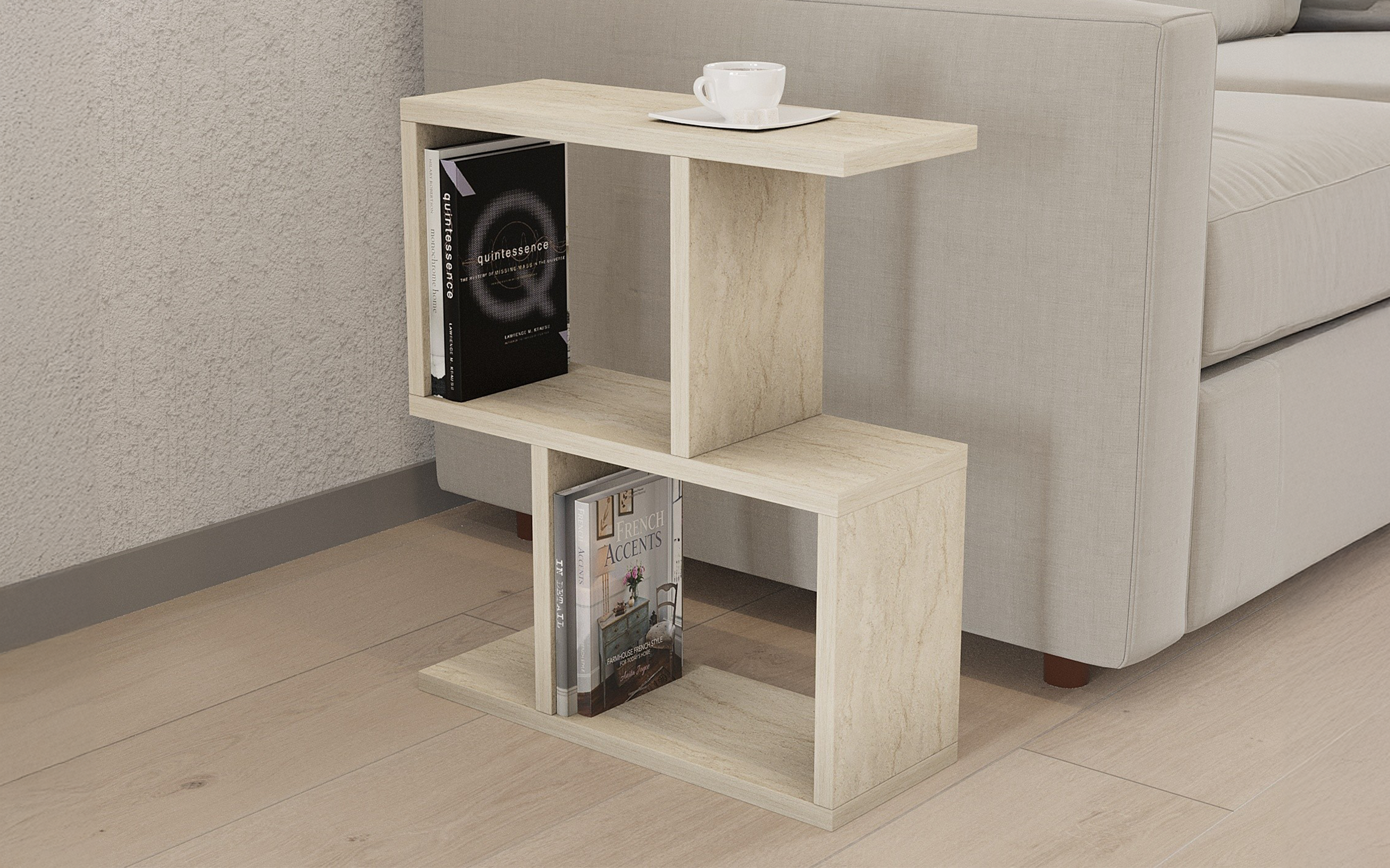 Masuta ajutatoare Kalma, decor travertin  1
